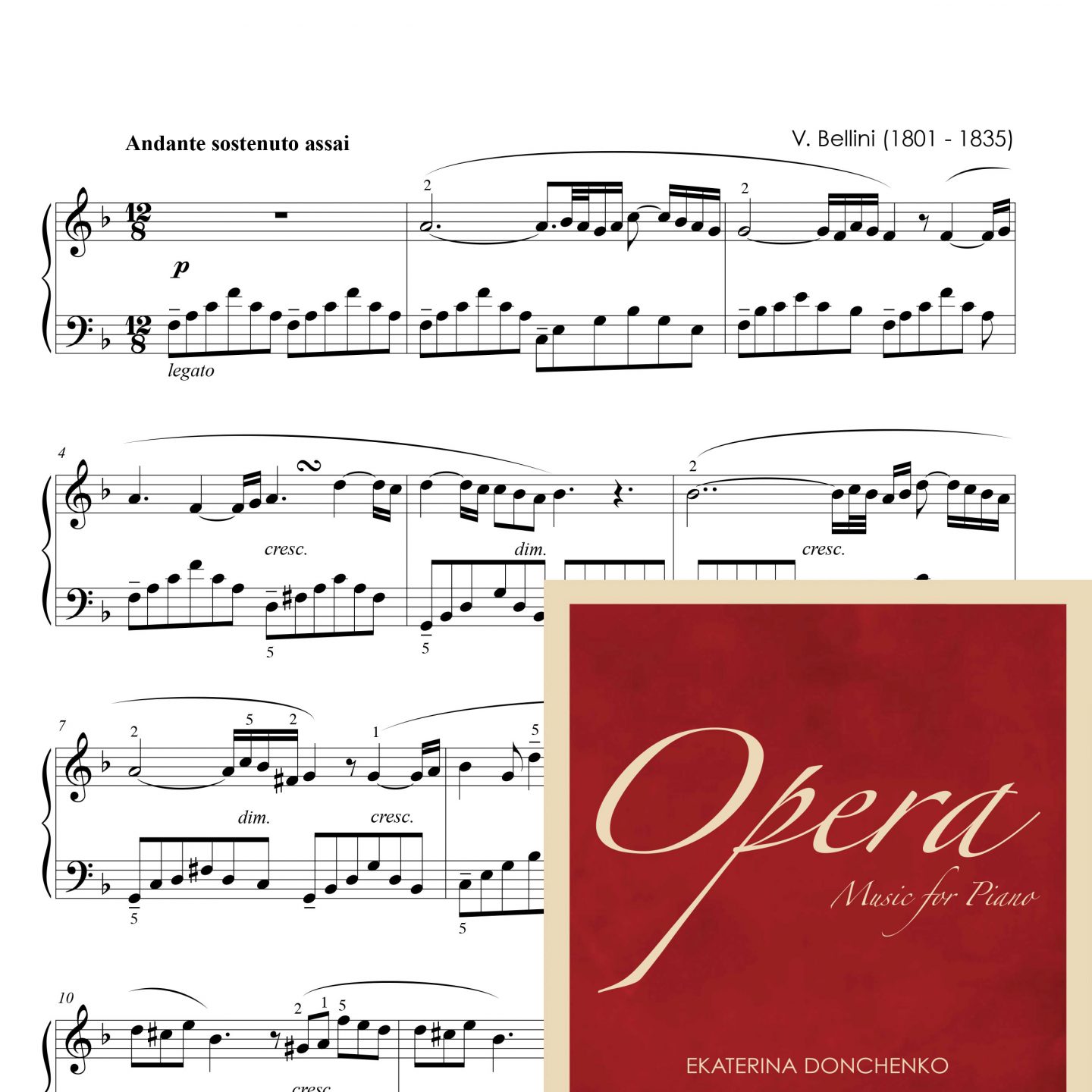 Bellini V.  – CASTA DIVA – Norma (transcription for piano)