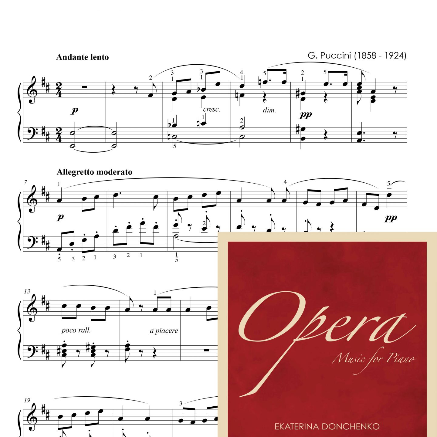 Д. Пуччини – SÌ, MI CHIAMANO MIMÌ – Богема (для фортепиано)