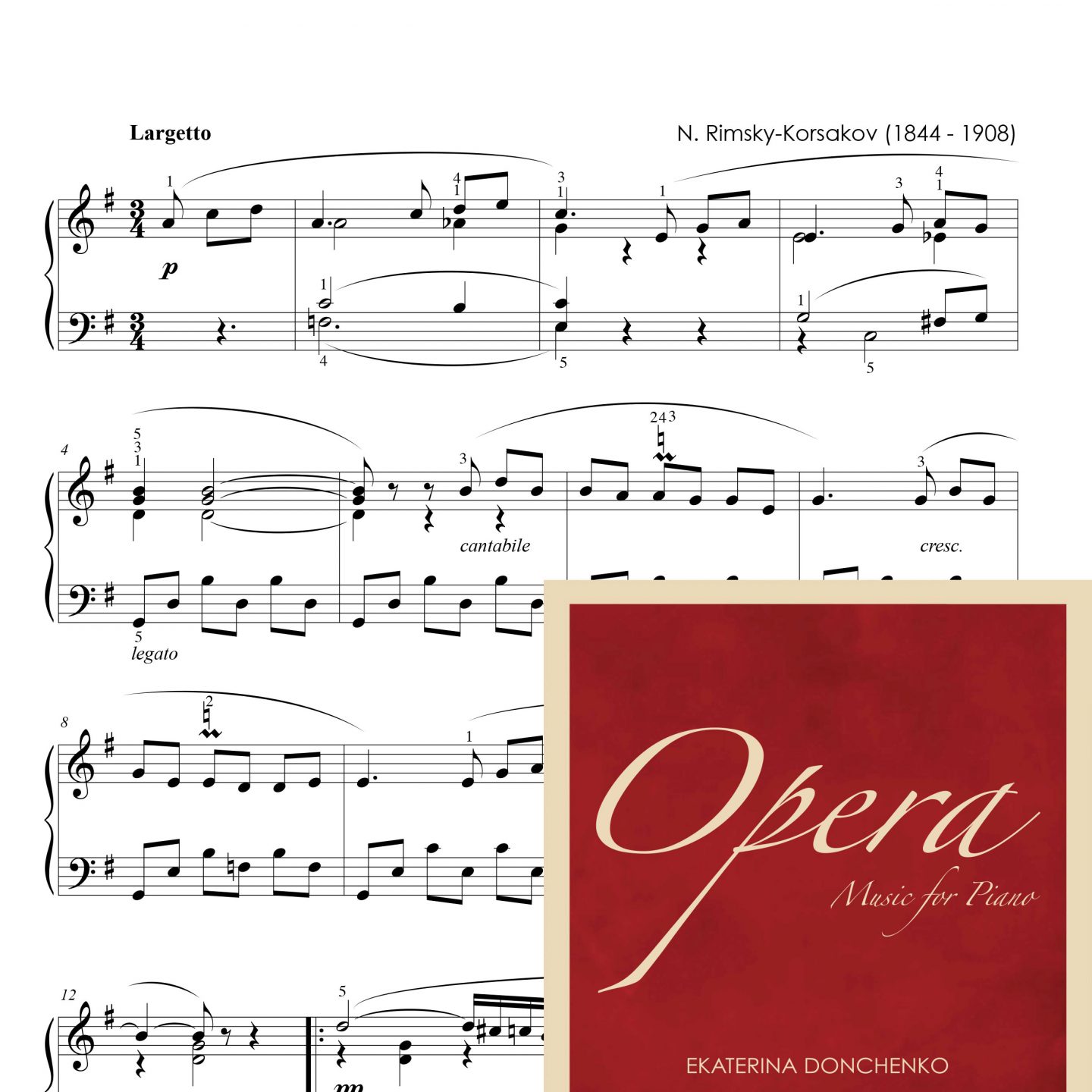 Rimsky-Korsakov N.A. – CANCIÓN INDIA – Sadko (para piano)