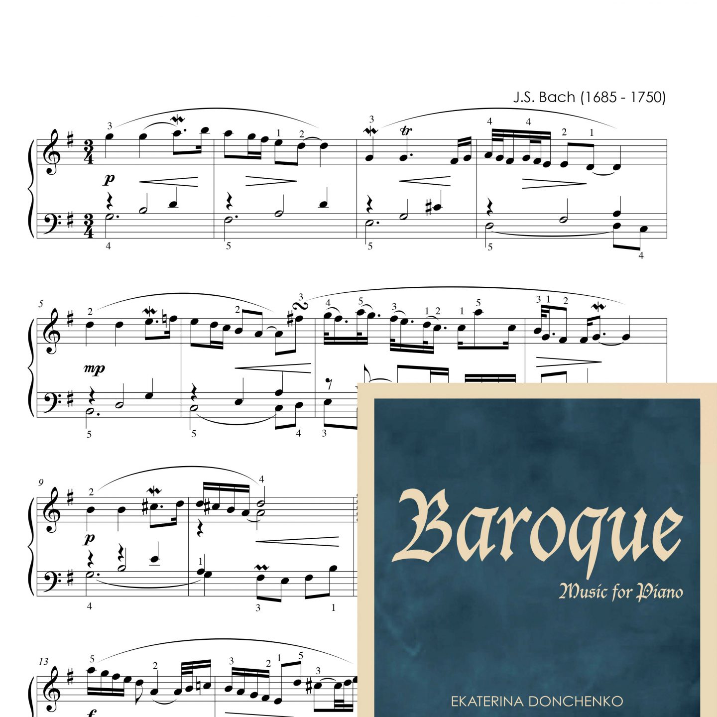 И.С.Бах – АРИЯ – Вариации Гольдберга (BWV 988), переложение для фортепиано