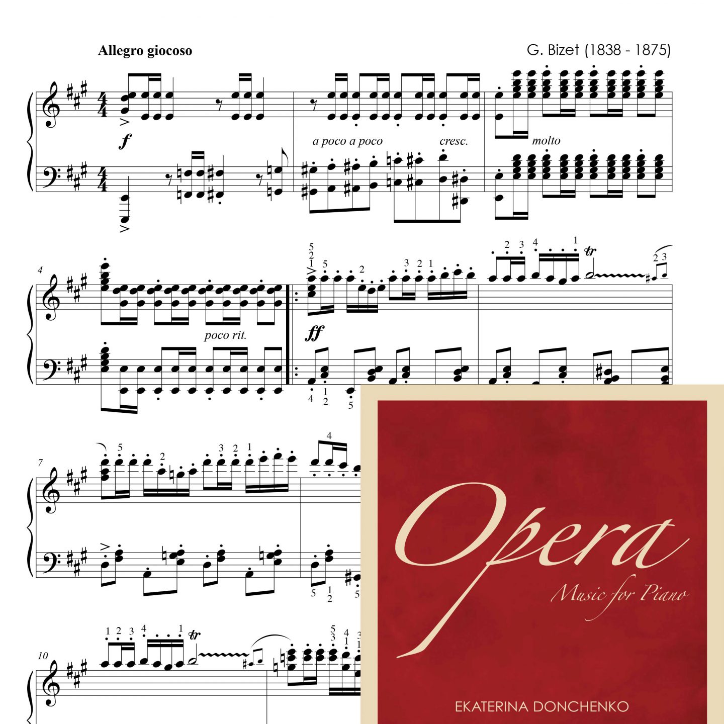 Bizet G. – CANCIÓN DEL TORERO – Carmen (para piano)