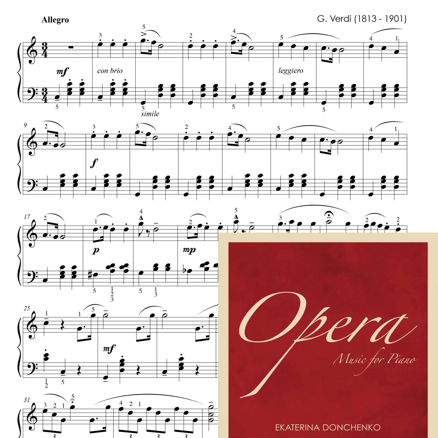 Verdi G. – LA DONNA È MOBILE – Rigoletto (para piano)