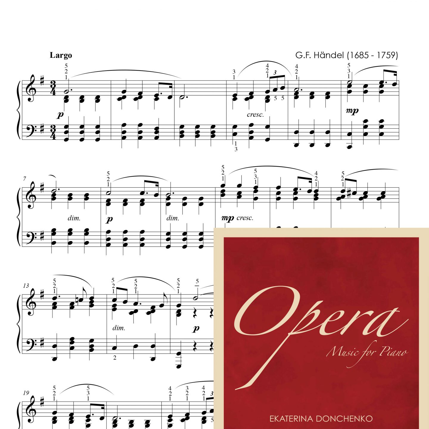 Haendel G.F. – OMBRA MAI FÙ – Jerjes (para piano)