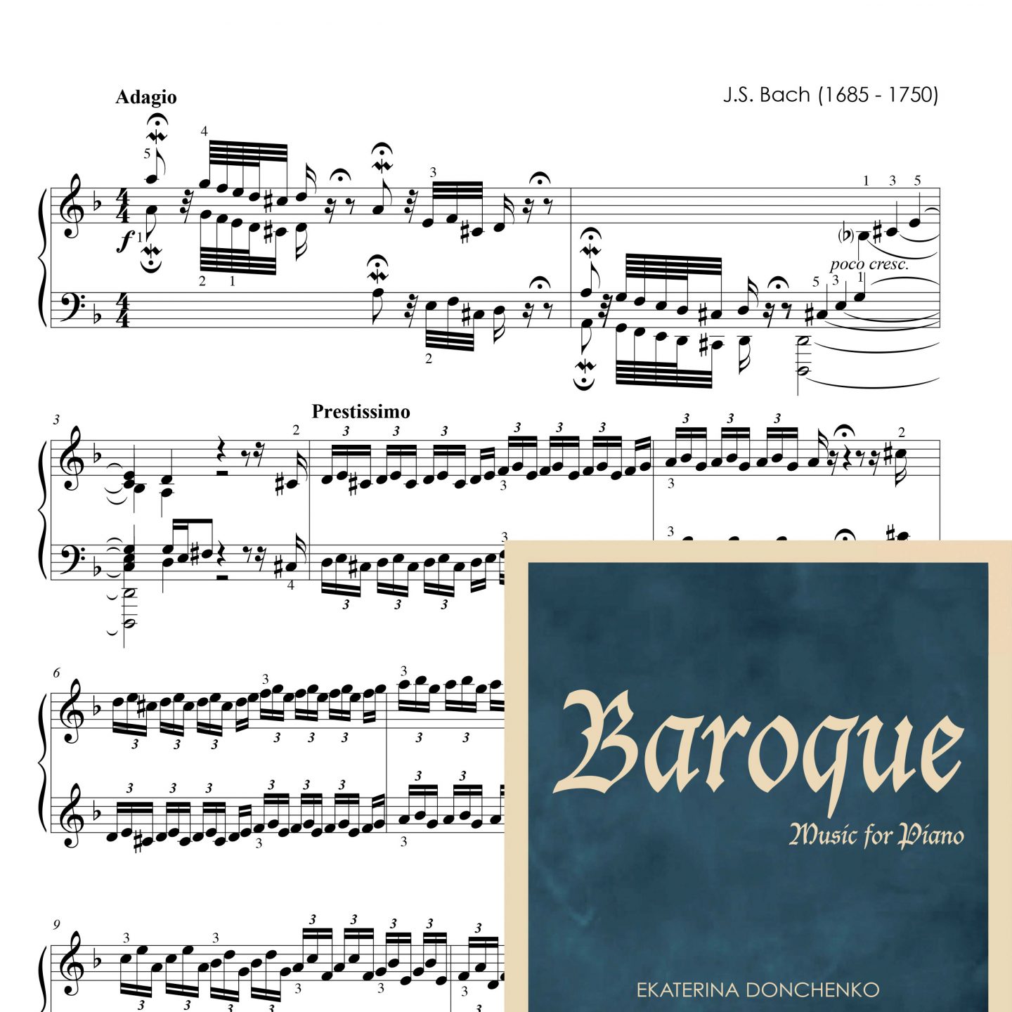 Bach J.S. – TOCCATA Y FUGA EN RE MENOR* (BWV 565), para piano